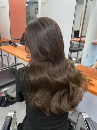 ロング カラー ミルクティーベージュ ❤︎レイヤー　MIAのヘアスタイル