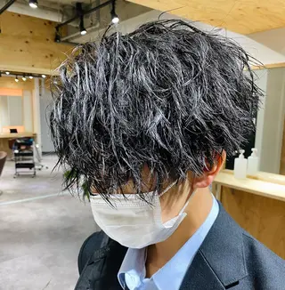 カラー メンズ QOL 立川所属・トレンドパーマ‼️ NAOKI💥のヘアスタイル