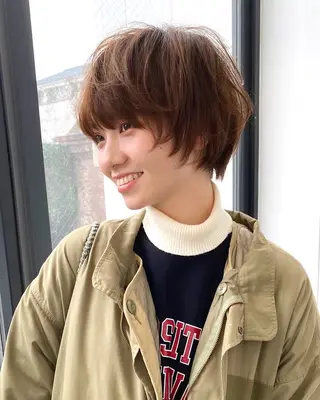 ショート パーマ 原宿ショート/ボブ/ パーマ🪷Akinaのヘアスタイル