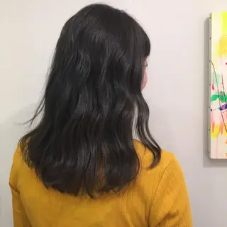 セミロング カラー 💘透明感カラー💘 沖本 将宏のヘアスタイル