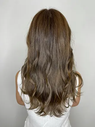 ロング カラー 杉田 一浩のヘアスタイル