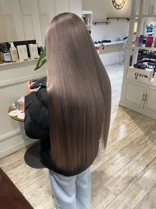 ロング 髪質改善 SHEER. 大阪梅田所属・髪質改善/ 梅田中崎町/宮里のヘアスタイル