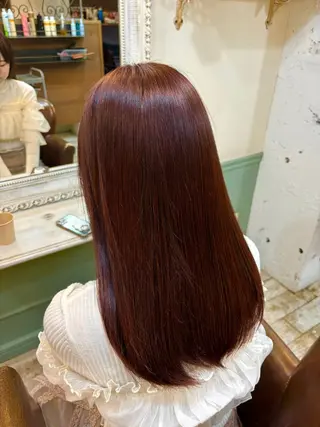 セミロング カラー 🍒桜井 優華🍒のヘアスタイル