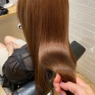 ロング カラー 艶カラー/韓国顔周り 🎀mamiのヘアスタイル