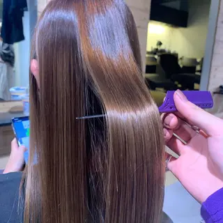 ロング カラー ヘアアレンジ 髪質改善縮毛矯正✨ ナリタユウヤのヘアスタイル