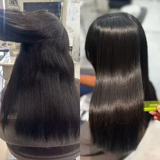 ロング 山崎結菜 🫧透明感カラーのヘアスタイル