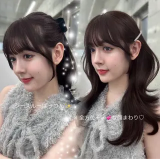 ロング Cloe所属・𝑨𝑴𝑰 🎀 ガーリーヘア🤍のヘアスタイル