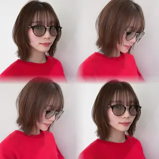 ショート カラー ボブ/レイヤーカット /表参道 yunaのヘアスタイル