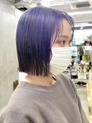 ショート カラー スパイラルパーマ 🌐hina⭐️のヘアスタイル