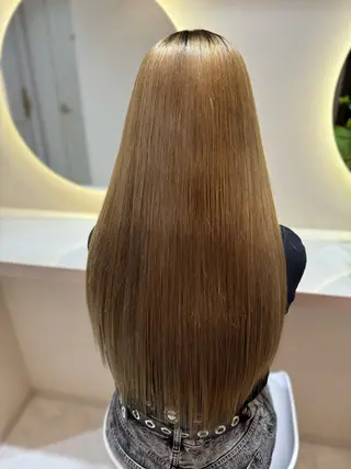 ロング addict 本店所属・髪質改善/縮毛矯正/ ブリーチaddictのヘアスタイル