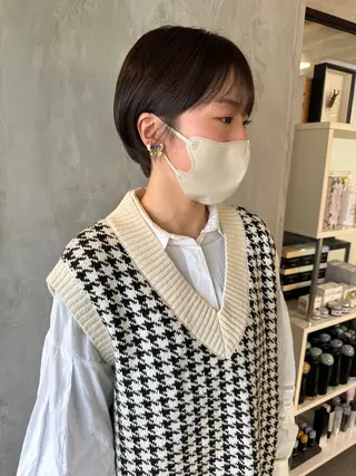 ショート カラー ヘアアレンジ stylist/蛯谷 珠里のヘアスタイル