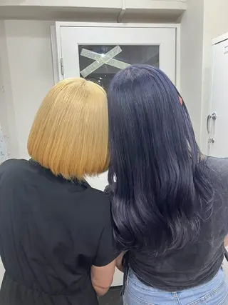 ロング カラー 🥣ミコト/ウルフ ハイトーン特化🥣のヘアスタイル