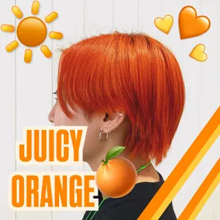 ショート カラー Re:berta所属・エリア唯一🌈ᵕ̈* 派手髪モリヤ🌺のヘアスタイル