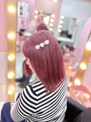 セミロング カラー 甘ふわgirly🎀 ハイトーン🤍Ramのヘアスタイル