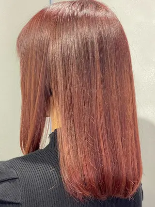 ミディアム カラー 髪質改善/縮毛矯正 レイヤー/松川匠のヘアスタイル