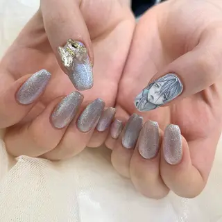 セミロング 池袋痛ネイル Nok. 渡辺のネイルデザイン