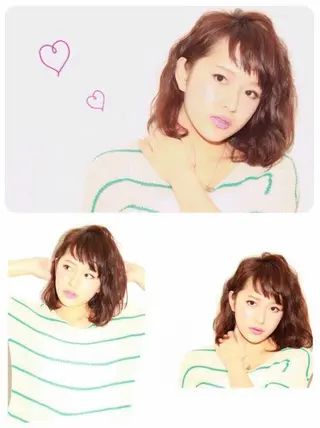 パーマ ミディアム カラー Lumderica(ラムデリカ)所属・横浜/元町/石川町 ラムデリカYUKAのヘアスタイル