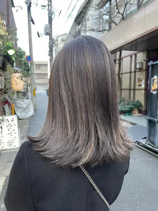 セミロング カラー Reb_keiji 👑小倉圭司のヘアスタイル