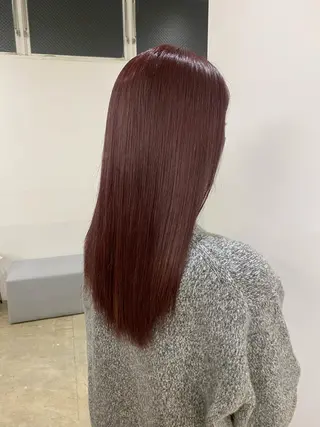 ミディアム カラー 藤野 凪沙のヘアスタイル