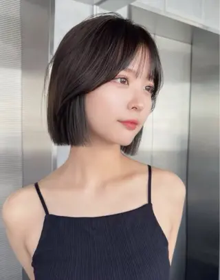 ショート youres hair恵比寿本店所属・縮毛矯正×レイヤー カット/飯田 輝のヘアスタイル