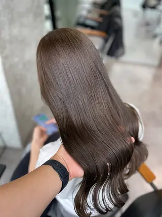 ミディアム カラー route 【ルート】所属・髪質改善/堀江 ケアカラーtoshiのヘアスタイル