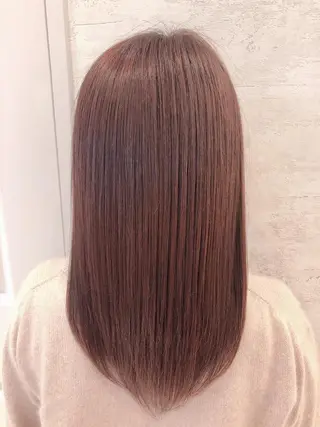 ミディアム Puamelia 名古屋所属・韓国風ヘア✻透明感 カラー✻yukaのヘアスタイル