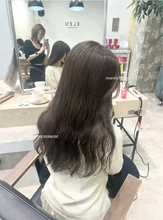 ロング rio¦ブラウン¦暗 髪¦縮毛矯正🌙のヘアスタイル