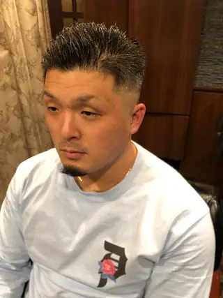 ショート ヒロ銀座バーバーショップ難波店所属・縮毛矯正/パーマ 宮河 惇💈のヘアスタイル