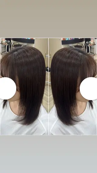 ミディアム 宮島 梨央のヘアスタイル