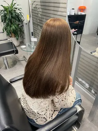 ロング ブリーチ/ベージュ 💕/momoaのヘアスタイル