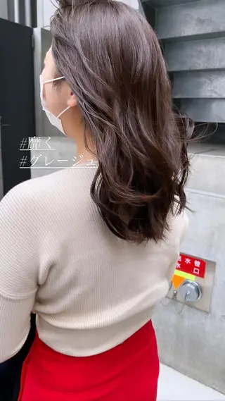 セミロング カラー また会いたくなる 美容師【KENTA】のヘアスタイル