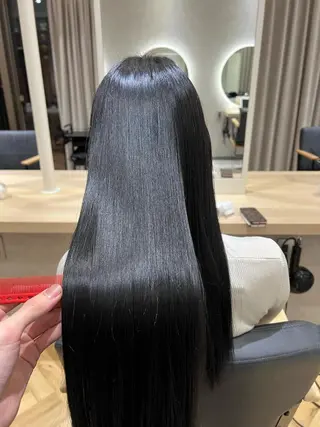 ロング 韓国ヘア🩶侑矢 艶髪透明感/福岡のヘアスタイル