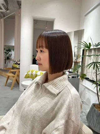 ショート 当日予約◎ボブ/ 透明感カラー/まこのヘアスタイル