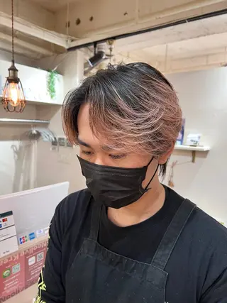 ミディアム カラー パーマ メンズ メンズカットパーマ ✂️ JOYAのヘアスタイル