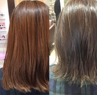 ミディアム カラー 上新庄NO1髪質改善 See.店長深田強のヘアスタイル