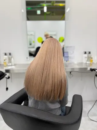 カラー 透ける透明感カラー 🤍anju🎀のヘアスタイル