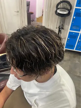 カラー パーマ メンズ 🎀飯野 心咲のヘアスタイル