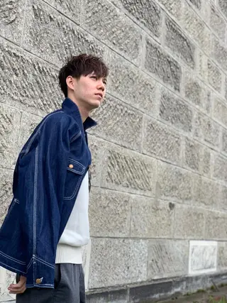 メンズ 上石神井メンズパーマ 飯田徹のヘアスタイル