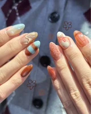 ネイル ASA nail / ニュアンス☀︎個性派のネイルデザイン