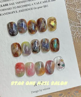 ネイル 星 あみのネイルデザイン