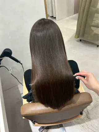 ロング カラー SLASHスラッシュ 古閑ななのヘアスタイル