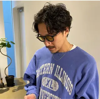 パーマ メンズ SITEN 淀屋橋 /肥後橋きべひろまさのヘアスタイル