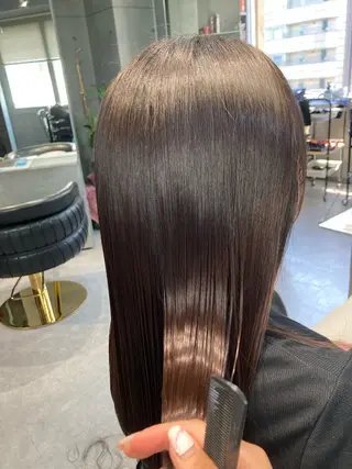 ロング 髪質改善☺︎縮毛矯正 ふじい まりんのヘアスタイル