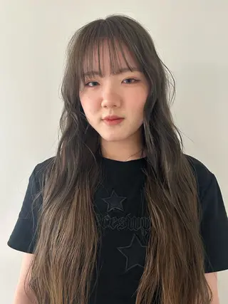 ロング カラー ケアパーマ/ケアブリ ーチdaisukeのヘアスタイル