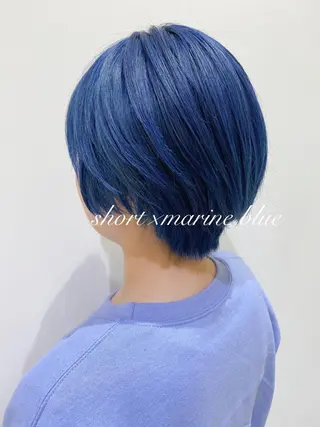 ショート カラー 横浜🍒ルーツカラー エクステ／RIEのヘアスタイル