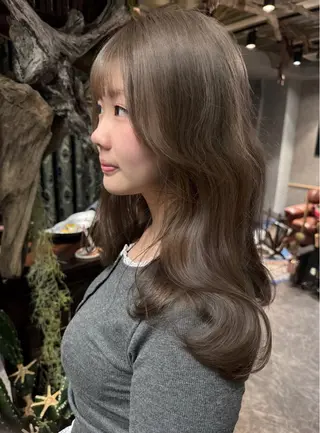 ミディアム カラー パーマ ヘアアレンジ メンズ 心斎橋美容室 Junのヘアスタイル