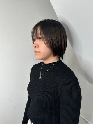 ショート 艶髪カラー/レイヤ ー支持No.1renのヘアスタイル