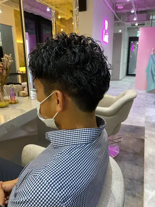 ショート パーマ メンズ SYUYA/パーマ/ マッシュスタイル特化のヘアスタイル