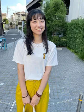 ロング カラー パーマ ヘアアレンジ メンズ キッズ ネイル マツエク・マツパ アイブロウ パーマ/透明感カラー /ボブ/吉田一生のヘアスタイル