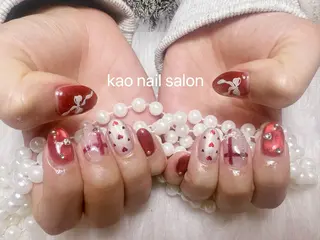 ネイル kao nail マグネット/長さだしのネイルデザイン